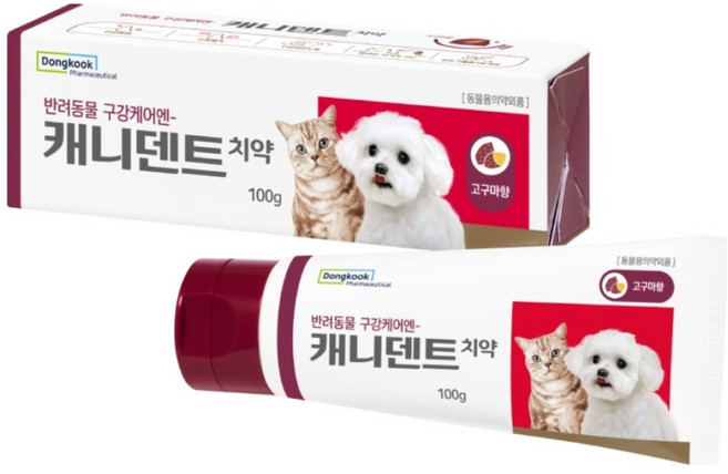 동국제약 반려동물 캐니덴트 치약 고구마향, 1개, 100g