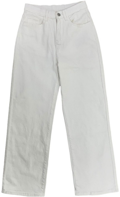 플랜데이 여성용 숏/롱 기장 비티 세미와이드 코튼 팬츠