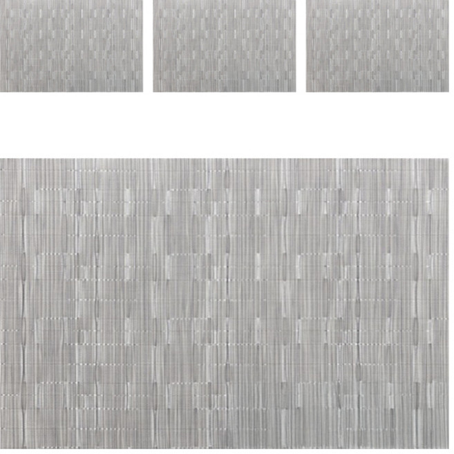 Mabso Shop 餐桌 1人 PVC 防水桌墊 SH357, 7號, 4個, 45 x 30 cm