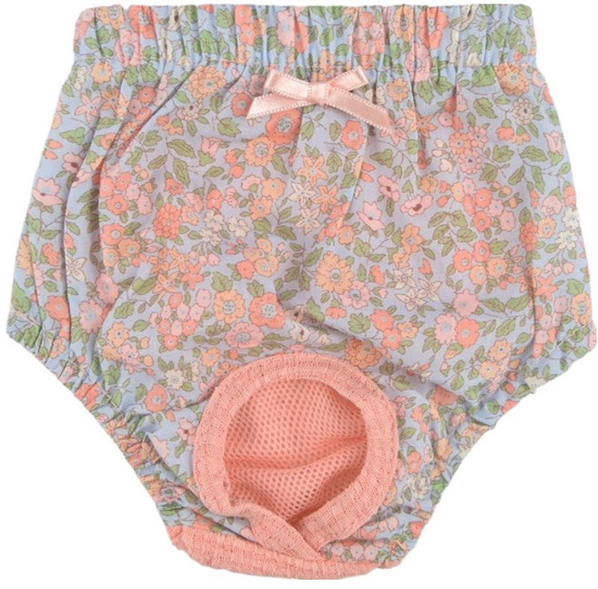 핑카홀릭 반려동물 꽃무늬 여아용 외출 필수템 블로써미 위생팬티 핑크 PT7910, 소형, 1개, 1개입