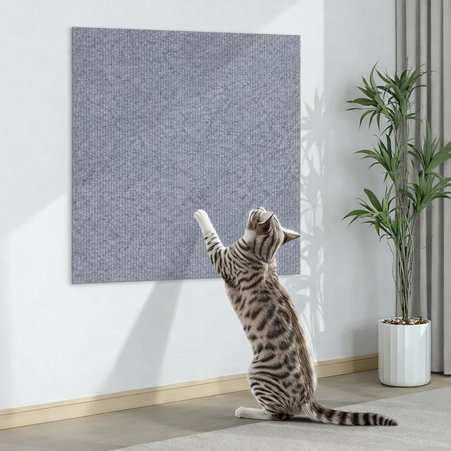 에드 고양이 가구 보호 스크래쳐 스티커, 라이트 그레이, 1개