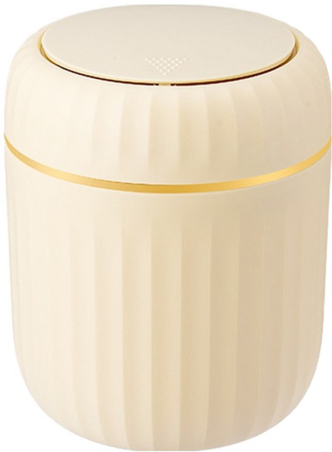 썬앤드림 골드라인 화장대 사무실 미니 휴지통, 옐로우, 1개