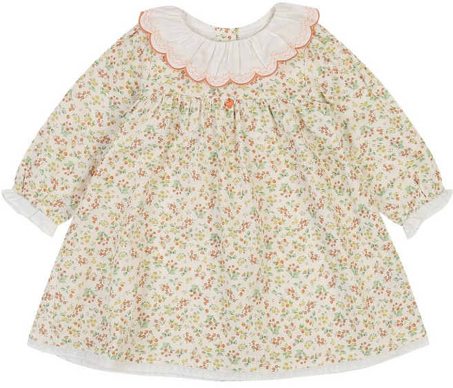 에뜨와 유아용 오로라 플라워 면 원피스