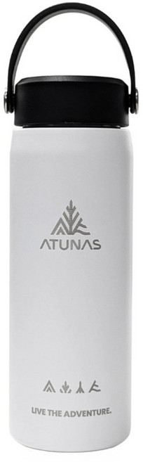 ATUNAS 歐都納 不鏽鋼提把保溫瓶 A1KTGZ12, 貝殼白, 1個, 550ml