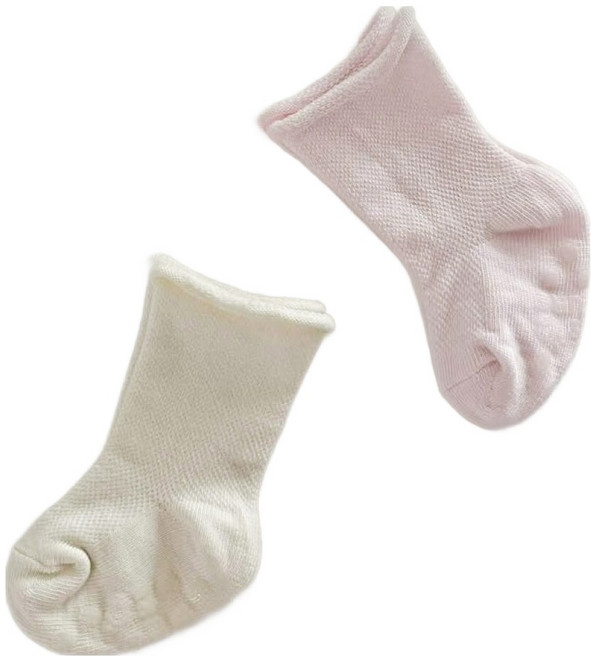 키즈퓨처 신생아용 프리미엄 무압박 러브밍 양말 2켤레 세트