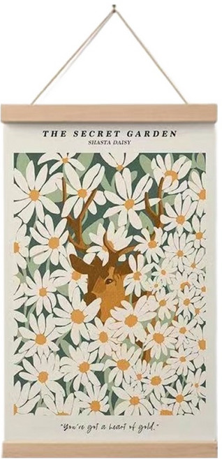 바이데 인테리어 꾸미기 좋은 북유럽스타일 두꺼비집 배전함 가리개 행잉 포스터, 들꽃스타일 H