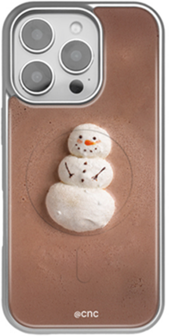 Chip & Chick 柔軟毛衣 MagSafe 銀色環氧樹脂防撞手機殼