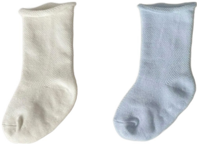 키즈퓨처 신생아용 프리미엄 무압박 블루밍 양말 2켤레 세트