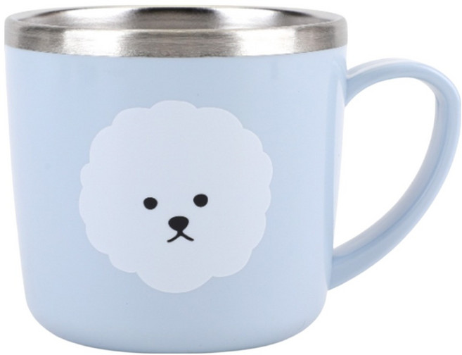 데일리라이크 스텐 머그컵, 비숑, 1개, 260ml