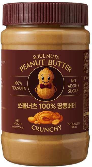쏘울너츠 땅콩버터 크런치, 1개, 500g