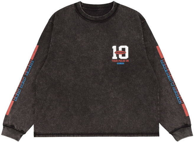 TREASURE PULSE ON巡迴日本場官方周邊 長袖T恤 M號, 單品, 黑色