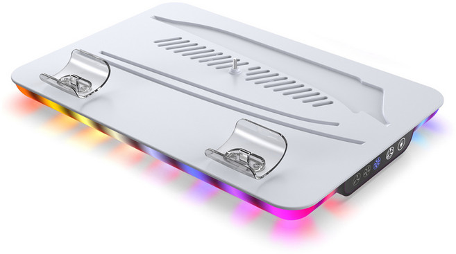 DOBE Ps5slimPRO 散熱底座 升級版, 白色, 1個, TP5-35103B
