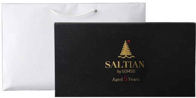 SALTIAN 熊所 5年熟成頂級鹽 4入 + 購物袋, 480g, 1個