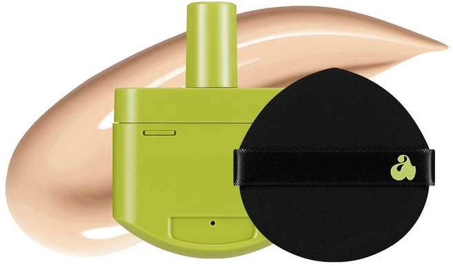 언리시아 새틴 웨어 헬시 그린 쿠션 파운데이션 리필 15g, 18N 버터 바닐라, 1개 - 쿠팡