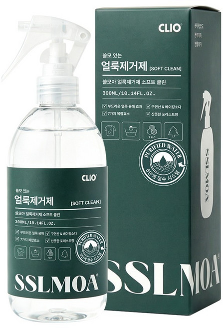 크리오 쓸모아 효소 함유 찌든때 옷 얼룩제거제 스프레이 포레스트향, 1개, 300ml
