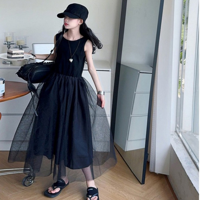 아동용 브리짓 백리스 원피스