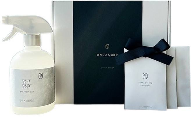 온다숲 맑고맑은 피톤치드 스프레이 집들이선물 패키지 선물 E세트 500ml, 1세트