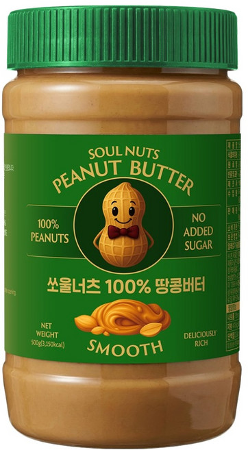 쏘울너츠 땅콩버터 스무스, 1개, 500g