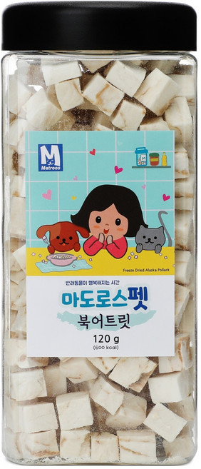 마도로스펫 반려동물 트릿 간식, 북어, 120g, 1개