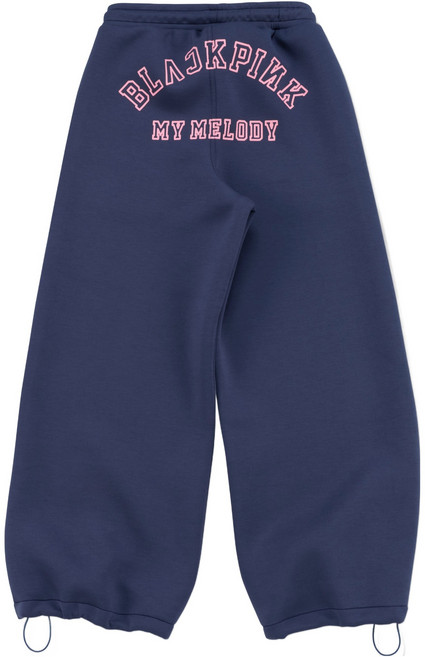 BLACKPINK x 美樂蒂 聯名款束口運動長褲 L, 單品, 海軍藍