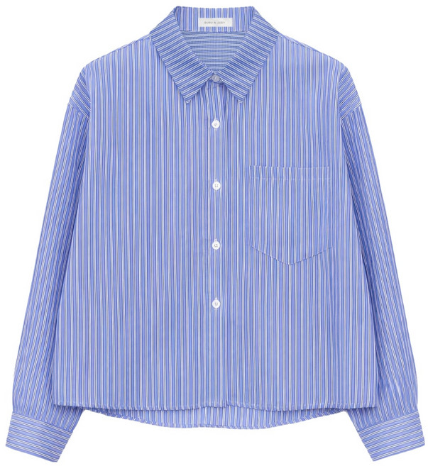 부루앤쥬디 여성용 ST 포켓 세미크롭 셔츠 BOSBSH508B