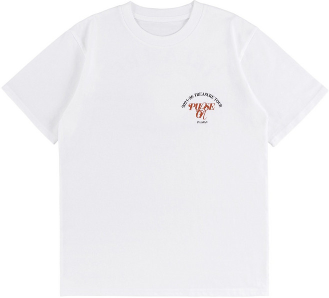 TREASURE PULSE ON巡迴日本場官方周邊 TOUR T恤 M號, 單品, 白色