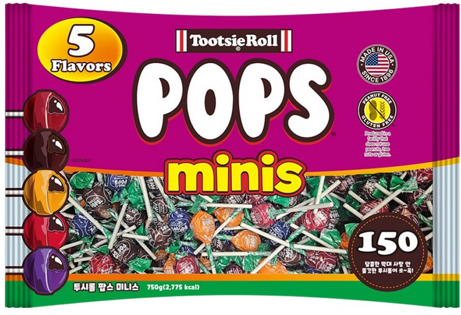 투시팝 팝스 미니스 캔디, 750g, 1개