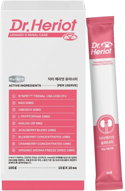 닥터헤리엇 반려동물 유리너리 영양제, 100g, 1개 - 쿠팡