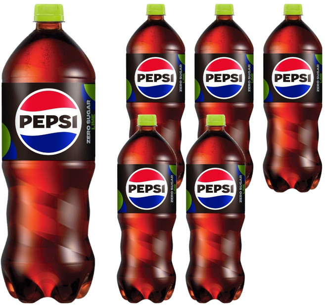 펩시 제로슈거 라임향, 1.8L, 6개