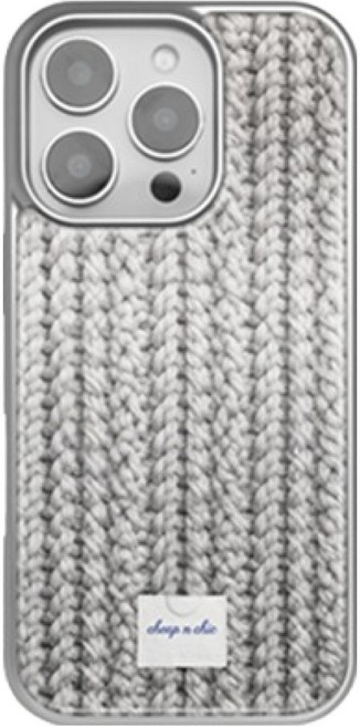 Chip & Chick Case 軟毛衣 MagSafe 銀色環氧樹脂防撞手機殼