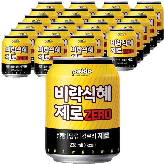 팔도 비락식혜 제로, 238ml, 24개