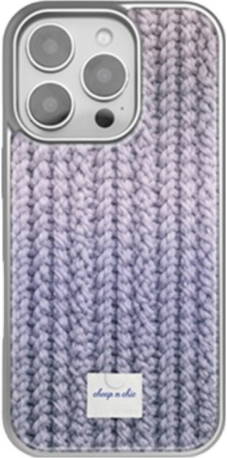 Chip & Chick Case 軟毛衣 MagSafe 銀色環氧樹脂防撞手機殼