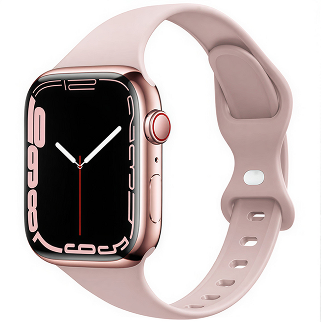 무디너리 실리콘 슬림 스트랩 38 / 40 / 41mm, 핑크샌드, 1세트