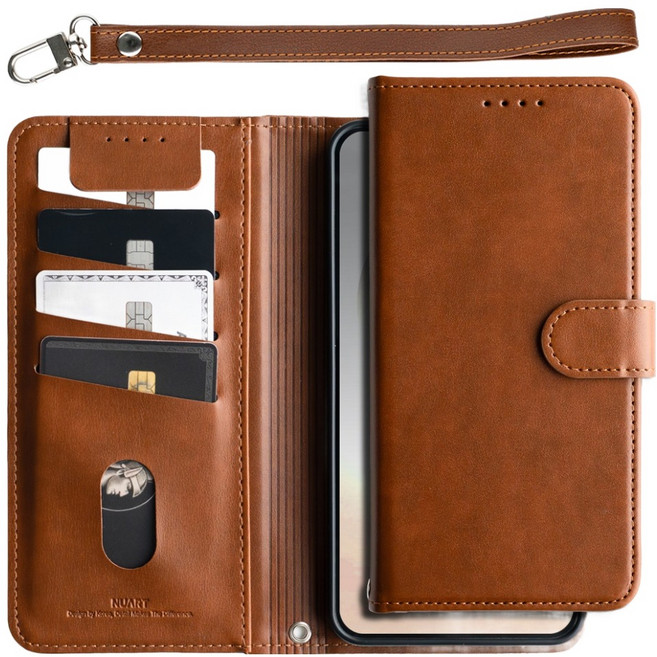 누아트 클래식 버킨 가죽 다이어리 휴대폰 케이스