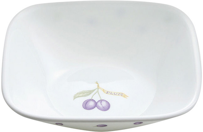 Corelle Brands 康寧餐具 方形碗 10oz, 紫梅, 1個