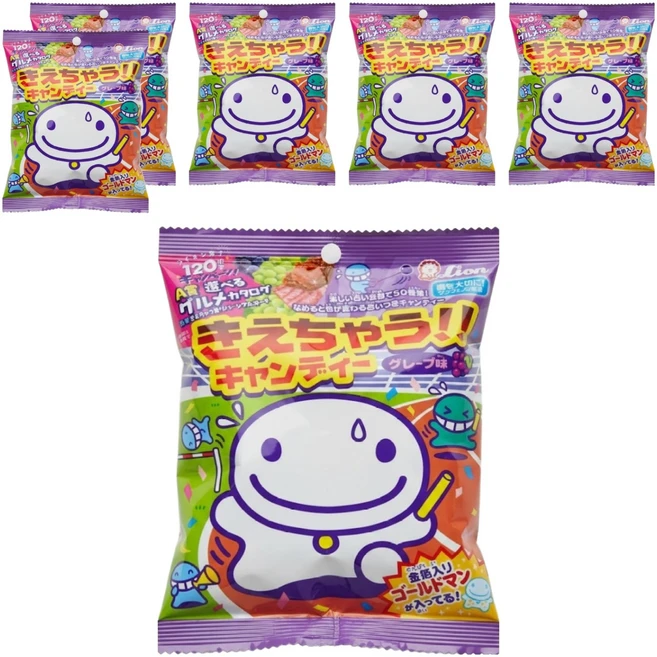 라이온과자 키에챠우 캔디, 6개, 76.4g - 쿠팡