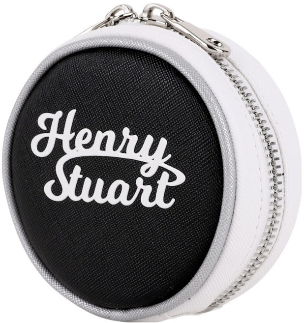 HENRY STUART 圓形配色3球高爾夫球袋, 黑色, 1個