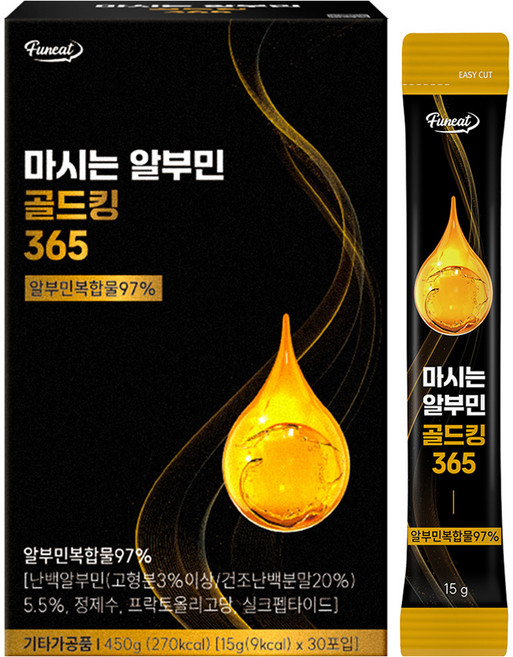 퍼니트 마시는 알부민 골드킹 365 30p, 450g, 1개