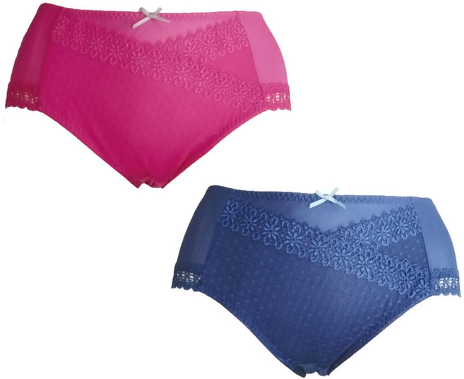 LA FELINO 法利諾 桃色戀情平口褲2件組, 桃色 + 藍色