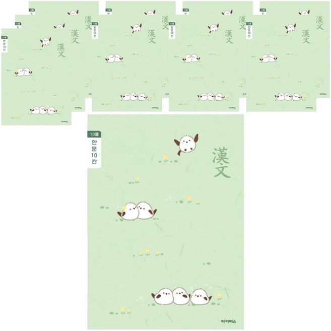 아이비스 초등3-6 한문 10칸 노트, 10개, 랜덤발송