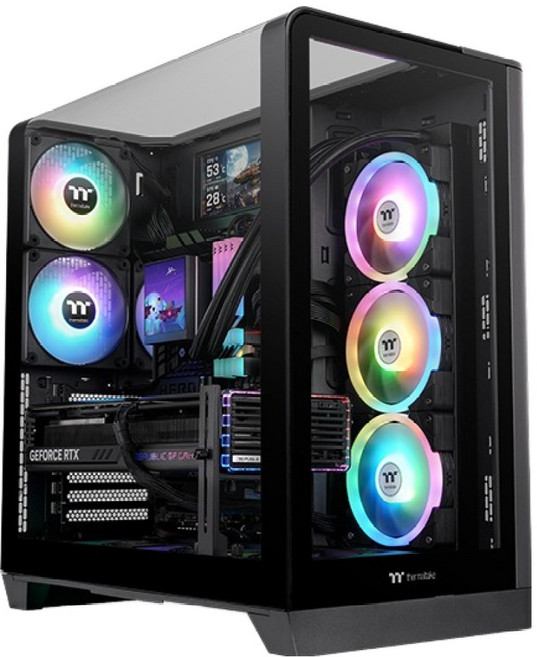 써멀테이크 컴퓨터 케이스 미들타워 블랙