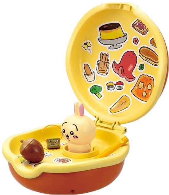 SEGA TOYS 吉伊卡哇 快來玩! 會說話的兔子銅鑼燒床 扮家家酒玩具組, 混合色, 1套