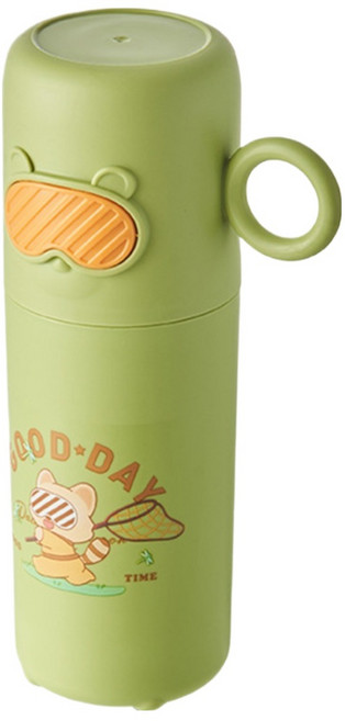 코다치프 안경곰 여행용 칫솔케이스 20.5 x 6.9 cm, 그린, 1개