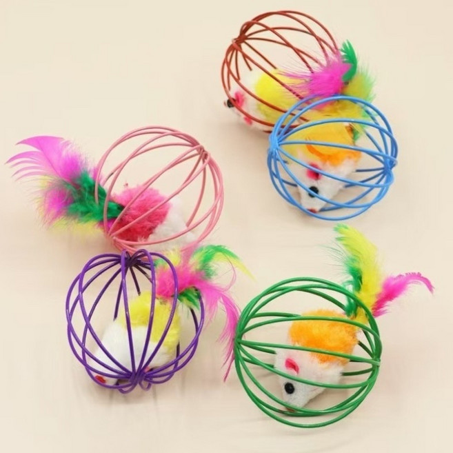 메리뉴 고양이 쥐돌이 인형 장난감 공 6cm, 랜덤 발송, 5개