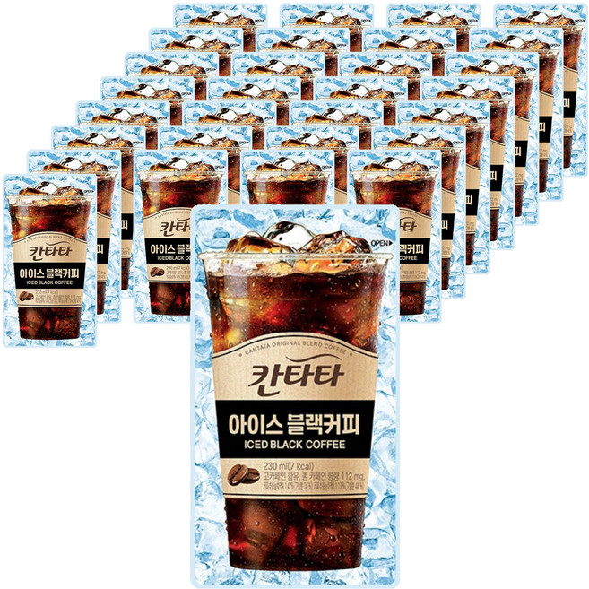 칸타타 파우치 블랙커피, 230ml, 50개