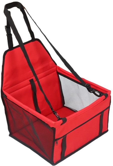 모더노바 반려동물 접이식 차량 의자 쿠션 시트 BRP2985, 레드, 1개