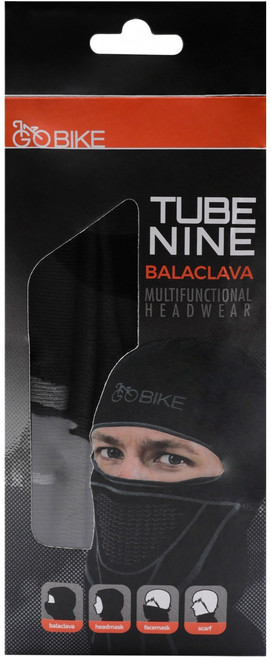 고바이크 바라클라바 윈터, 블랙, 1개