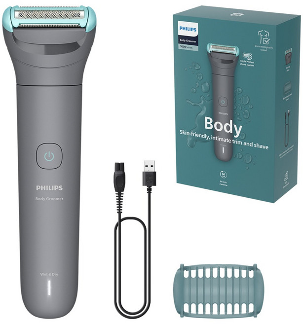 필립스 3000 시리즈 바디 그루머, BG3470/15, 제모면도기