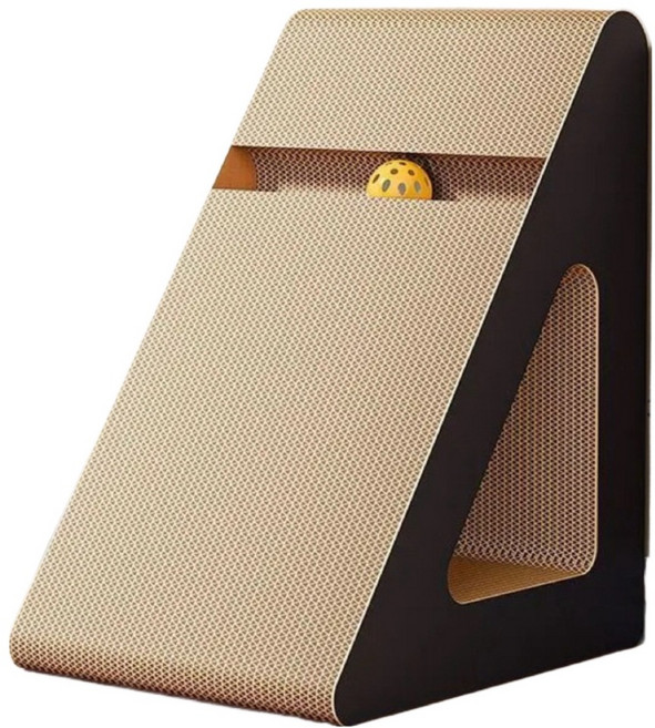 알송이 고양이 긁기 보드 수직 삼중 고양이 긁는 기둥 일반 중공 문제, 혼합색상, 1개