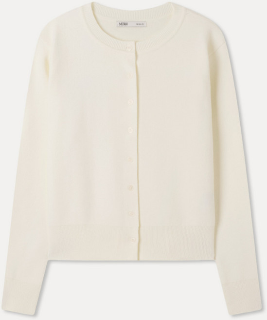 미쏘 여성용 에센셜 라운드넥 가디건